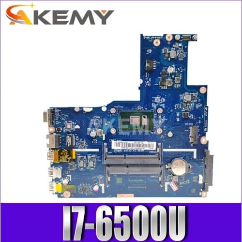 Akemy For Lenovo B51-80 15 inch laptop motherboard BIWB6 B7 E7 E8 LA-D102P SR2EZ I7-6500U CPU DDR3