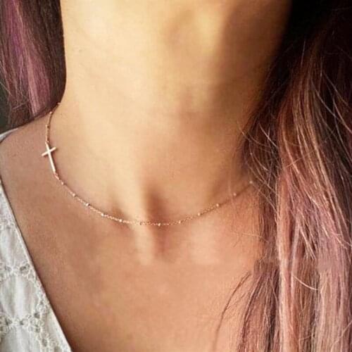 Fashion Womens Cross Pendant Necklace Direct Selling Stainless Steel Cross Jewelry Men/Women Wholesale Jewelry Gifts