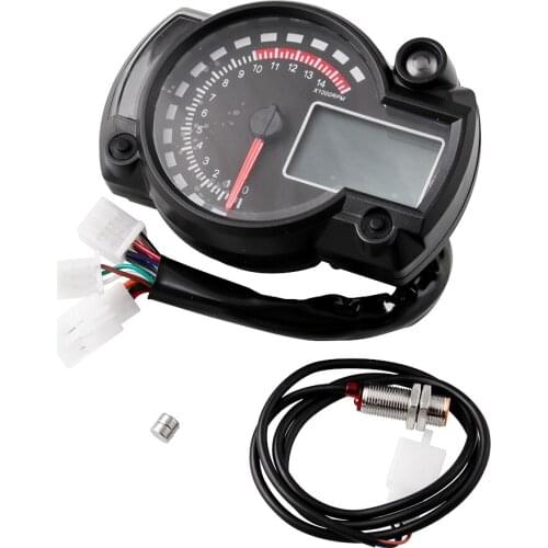 Motorcycle Universal Instrument In 7 Colors Waterproof Digital Liquid Crystal Display Speedometer Odometer Cachometer 15000r