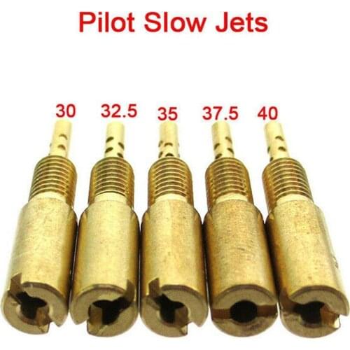 Motorcycle Carburetor Main Jet Kit Carburetor Pilot Slow Jet #30-32.5-35-37.5-40 For Mikuni Carb HS HSR VM28/486