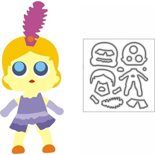 New Girl Feather Craft Embossing Mold 2021 Metal Cutting Dies for DIY Decorative Scrapbooking Album and Card Making No Stamps