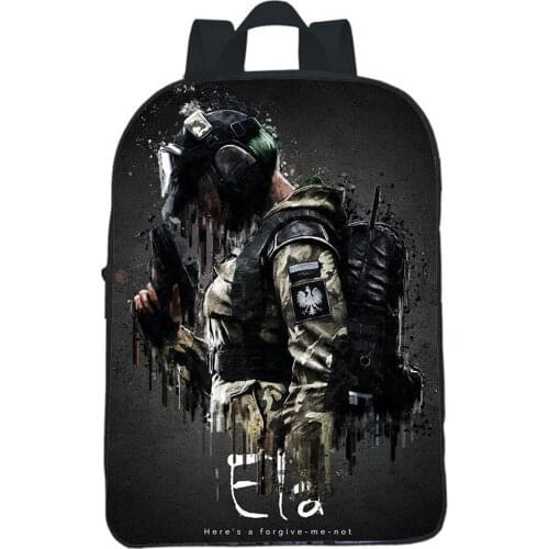 Rainbow Six Siege Backpack Kindergarten Small Bookbag Kawaii Children Bag Boy Girl Bag Cartoons ESports Game Rucksack Mochila