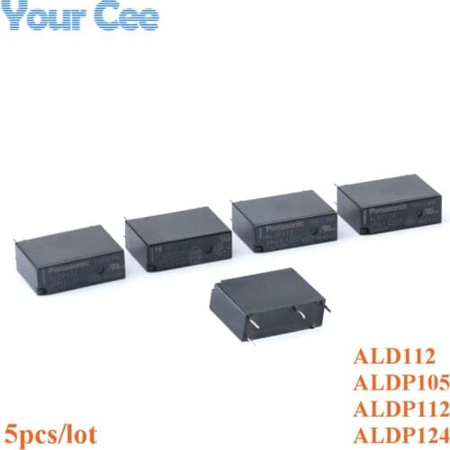 5PCS 5A Relay ALDP105 ALDP112 ALDP124 ALD112 5V 12V 24V 5A a group of Normally Open NO 4 Pins Relays