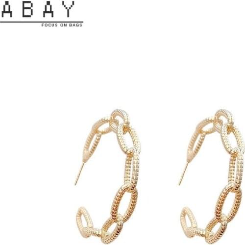 Fashion Hot Sale Exaggeration Circle Earrings Women 2020 New Simple Temperament Hollow Wreath High-level Sense Girl Ear Pendant