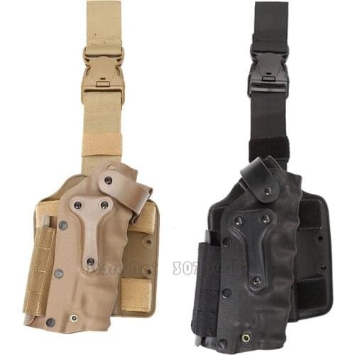 Tactical Gun Holster Set w/ leg Platform Hunting Right Left Hand Use Drop Leg Hoster for Glock 17 19 / 1911 / M92 M9/P226