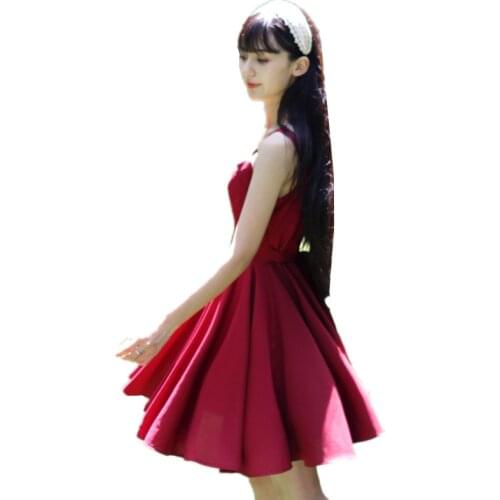 TangWindVisual Red Summer Dresses