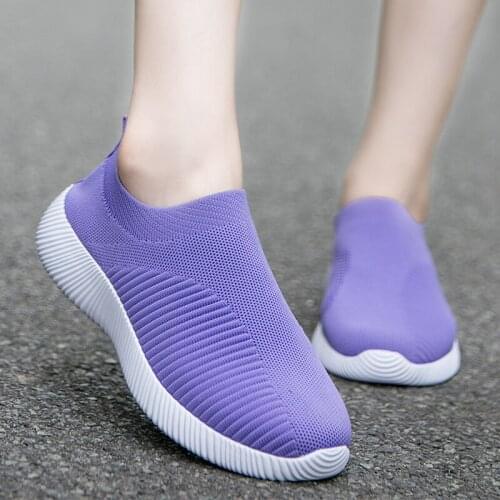 Womens casual shoes spring and autumn socks shoes lazy shoes childrens fitness running shoes