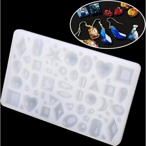 Star Heart Silicone Molds Necklace Pendant Jewelry Making DIY Craft Epoxy Mould new