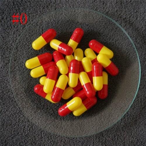 0# 1000pcs 0 Size High Quality Hard Gelatin Empty Capsules, DIY Hollow Gelatin Capsules ,Joined or Separated Portable Capsules