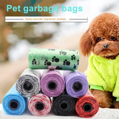 1PC Biodegradable Pet Dog Poop Bag Zero Waste Dog Pooper Bags Paw Doggy Litter Poop Bag Dispenser Pets Products For Dogs