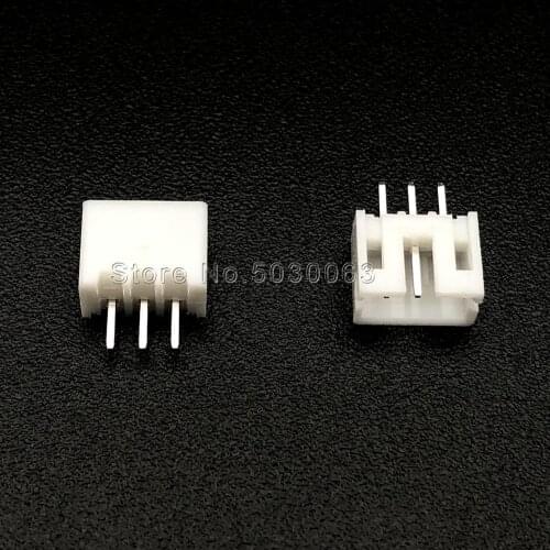 120pcs/lot PH2.0mm straight pin Header 3P 3pin PH-3A PH-A wire Connector PH2.0 pitch spacing 180 angle PCB Car male Connectors