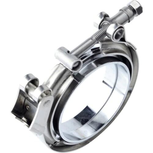 2.5"/3.0"/3.5" Stainless Steel V-Band Clamp Flange Exhaust Downpipe V-band Clamp Quick Release Clamp