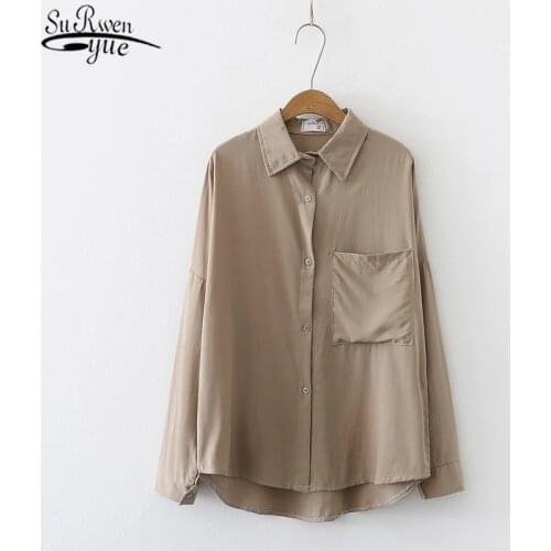 2021 Autumn Fashion White Long Sleeve Shirts and Blouse Korean Vintage Single Breasted Ladies Tops Plus Size Shirt 11332