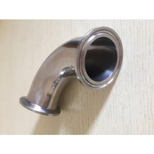 38mm Sanitary Ferrule Elbow 90 Degree Pipe Fittings Elbow 1.5" Tri Clamp Sanitary Stainless Steel SS304