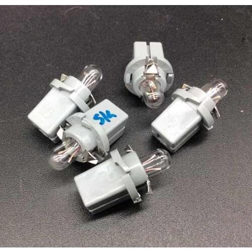 5pcs original for Audi Peugeot 206/207/308 clock instrument lamp T5/12V LCD screen bulb 12V 1.9W T5 cluster for landrover
