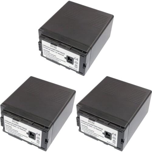 3Pc 7.2V 6000mAh VW-VBG6 Li-ion Battery VW VBG6 VWVBG6 Rechargeable Camera Battery for Panasonic AG-HMC154ER HMC154GK AG-HMC154P