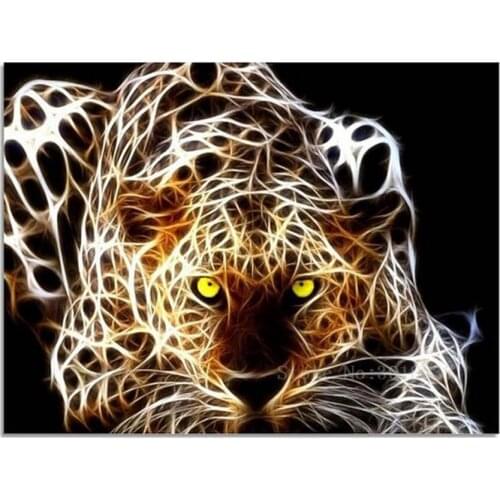 Diamond Mosaic 5D Diy Diamond Embroidery Computer Stunt Do Leopard Full Diamond Painting Cross Stitch Rhinestone Home Decoration