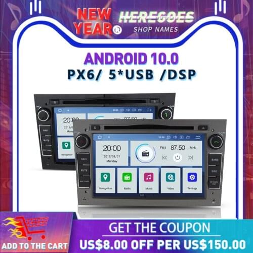 Carplay DSP PX6 IPS Android 10 4GB + 64GB Car DVD Player GPS Map Radio For Opel Zafira Vectra Antara Astra Combo Corsa Meriva