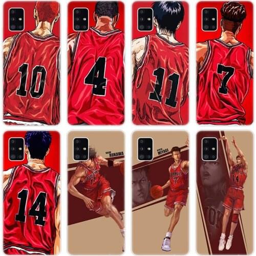 Anime Slam Dunk Basketball Soft Case for Samsung Galaxy A12 A02 A03S A21S A22 A32 A52 A72 A82 S21 Plus FE Ultra M02S M12 Cover