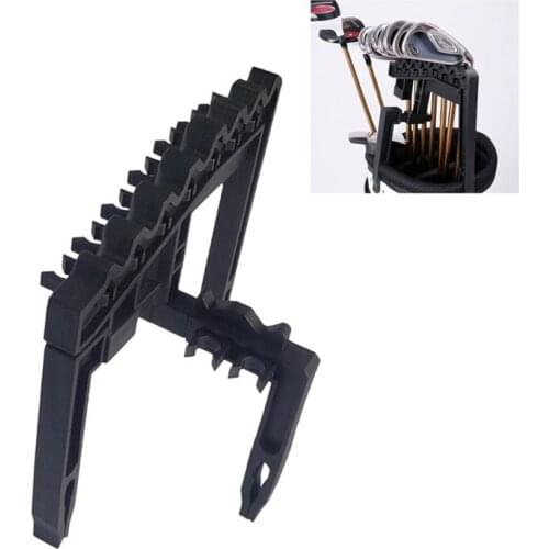 Golf 9 Iron Club ABS Shafts Holder Stacker Fits Any Size of Bags Organizer Golf Bag Clip Drop Ship Golf Accessories