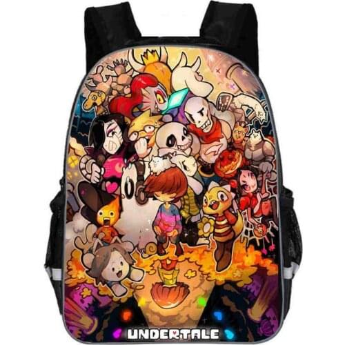 Children Teenage School Backpacks Anime Undertale Backpack for Girls Boys Book Bag Sans Women mochila Men Travel Bag Undertale