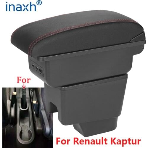 For Renault Kaptur Armrest KAPTUR Retrofit parts dedicated Car Armrest box Center Storage box car accessories Interior with 3USB