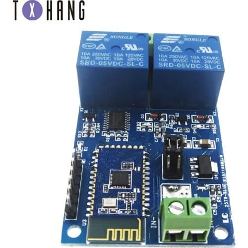 5V WIFI electronic moduleremote control2 channels for smart home mobile phone automation board dual WiFi module diy electronics