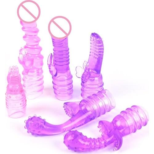 G-spot Stimulate Vibrator Accessories Magic Wand Attachment 1 Piece Silicone Adult Sex Toys For Women AV Rod Head Cap