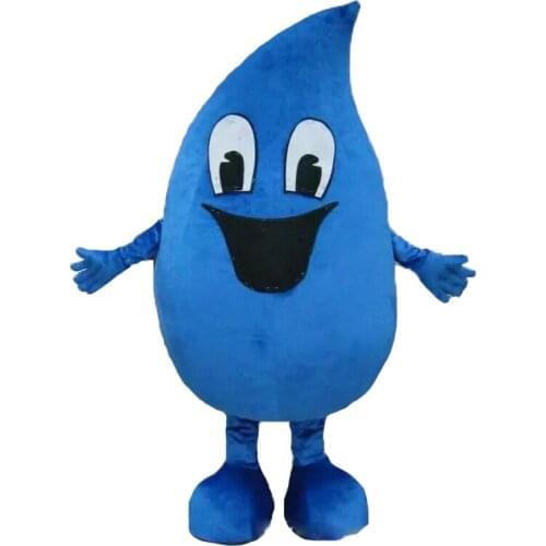 Hot sale adult blue Water drop Mascot costumes Fancy dress Cartoon Costumes Free shipping