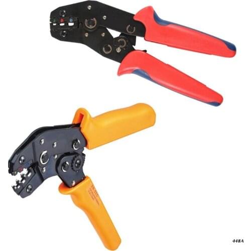 Wire Terminals Butt Connector Crimper Insulated Cable Connectors Terminal Crimping Tool for 0.25-2.5mm² Wire Hand Tools