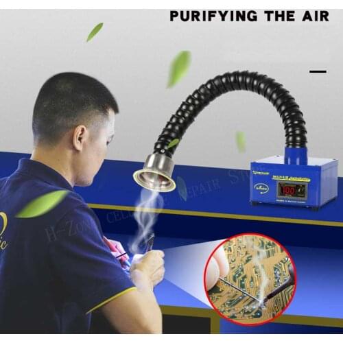 MECHANIC Welding Fume Extractor Laser Soldering Smoke Absorber with Smoke Tube for Phone Soldering Smoke Absorbing Purifying