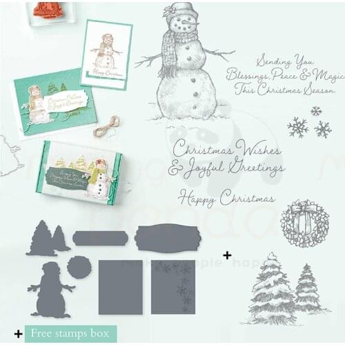 Snowman Metal Cutting Dies Stencils for DIY Scrapbooking Stamp/photo album Decorative Embossing DIY Paper Cards Cutting Template