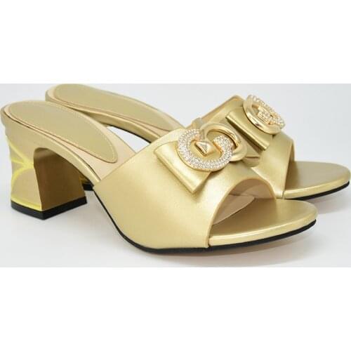 New Arrival African Shoes Without Bag Set Comfortable Women Shoes for Parties Female High Heels Women Wedding Shoes with Metal