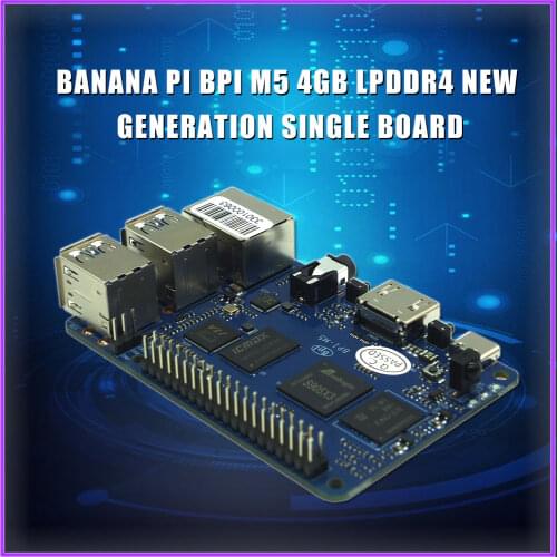 Banana PI BPI M5 4GB LPDDR4 New Generation Single Board Computer Amlogic S905X3 Design Open-source Odroid C4 Raspberry Pi 4