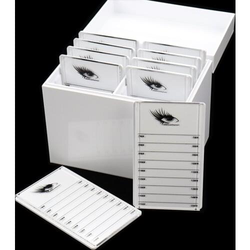 Eyelashes Glue Pallet Holder 10 Layers Clear Eyelash Storage Box Makeup Organizer False Grafting Eyelashes Extension Makeup Tool