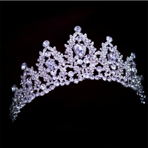 Luxury Wedding Bridal Crystal Tiaras And Crowns Princess Queen Pageant Prom Rhinestone Tiara Headband Wedding Hair Accessories