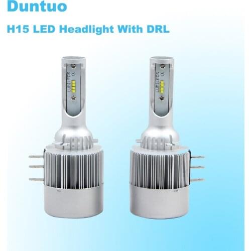 H15 LED Car Headlights Auto Headlamp 80W 12000LM High Beam DRL For Mazda 6 2014