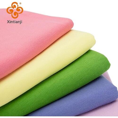 60s Knitted Cotton Spandex Fabric Thin Stretchy Jersey For Summer T-Shirt DIY Textile Cloth A0219