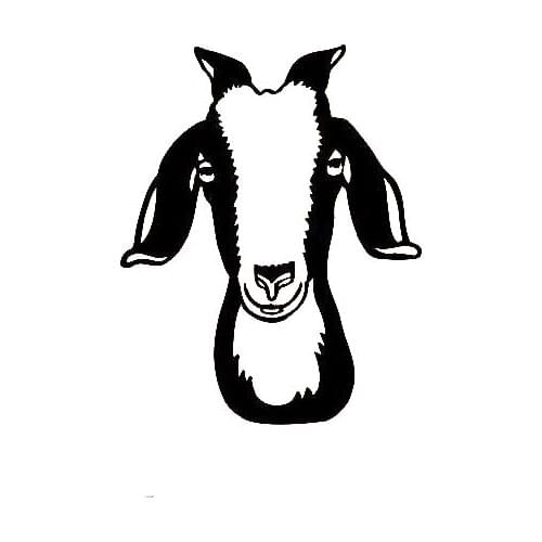 Goat Decal Billy Goat Vinyl Car Decal Art Car Rear windshield Animals Decor Cute Waterproof Car Stickers L412