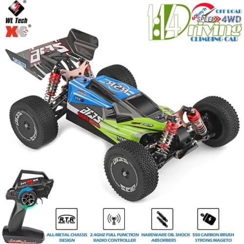 Wltoys XKS 144001 1:14 RC Car 60km/h High Speed 2.4GHz RC Buggy 4WD Racing Off-Road 1:14 Drift Car RTR Toys For Kids Gift