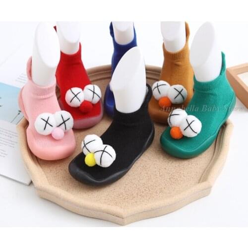 Funny Baby Shoes Boy Girl 0 3 6 12 24 Month Cute Knit Soft Floor Socks Infant Shoes Spring Winter Warm Newborn Shoes Casual 0-4Y