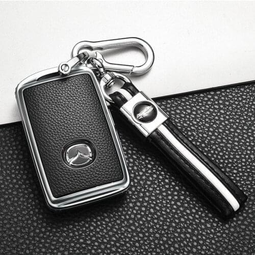 For Mazda 3 Alexa CX4 CX8 CX5 2019 2020 3Button Smart Remote Car Key Case Cover Car Key Accessories Holder Shell