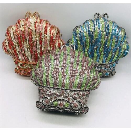 Diamonds Rhinestones Womens Pouch Evening Bags Luxury Crystal Bridal Wedding Purse Women Wedding Clutches Bags Purses for Bride