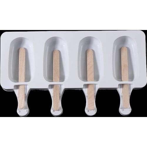 1Pcs New Silicone Ice Cream Mold Popsicle Maker Ice Lolly Baking Frozen Mould Tray Fruit Juice Dessert Maker Tool