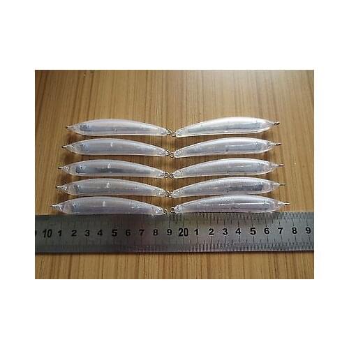 10pcs Unpainted Fishing Lure Body 3 1/2 Inch 7/16 OZ Pencilbait Blank lures JSE190