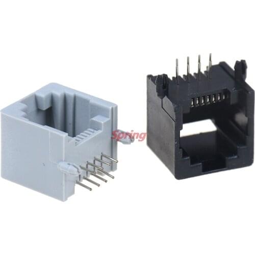 Popular 10pcs RJ45 8P8C Computer Internet Network PCB Jack Socket
