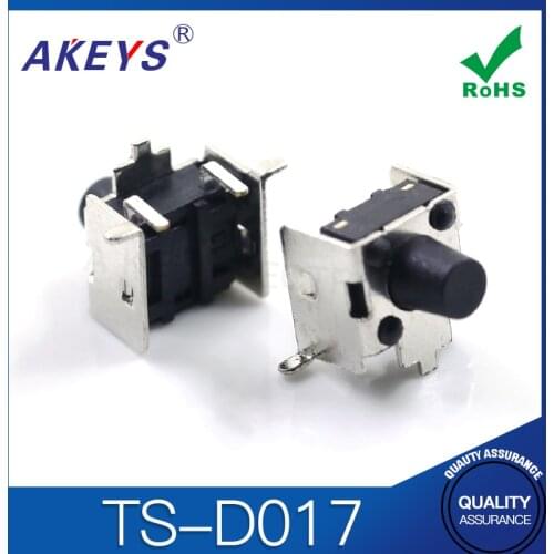 100PCS TS-D017 6*6 Tact switch 2 pin SMD/SMT type with bracket momentary push button switch
