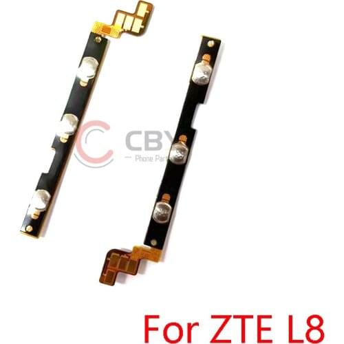 20pcs For ZTE Blade L8 Power On Off Volume Switch Side Button Key Flex Cable Replacement Parts