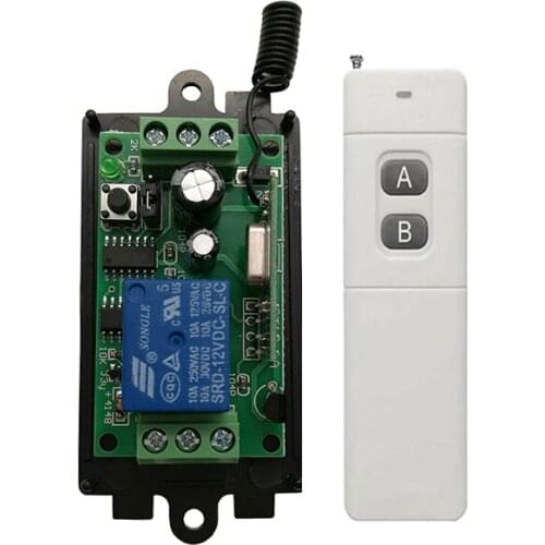 3000M Long Range DC9V 12V 24V 1CH 1 CH RF Wireless Remote Control Switch System,315/433.92 Mhz,Transmitter+Receiver Garage Doors
