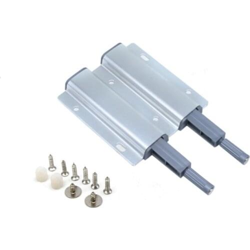 5pcs/lot Aluminum Alloy Double Cabinet Kitchen Door Stopper Magnetic Push to Open Touch Damper Buffers